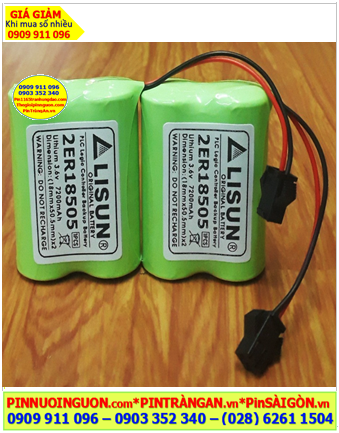 Lisun 2ER18505 (2 viên ghép đôi), Pin nuôi nguồn Lisun 2ER18505 lithium 3.6v chính hãng